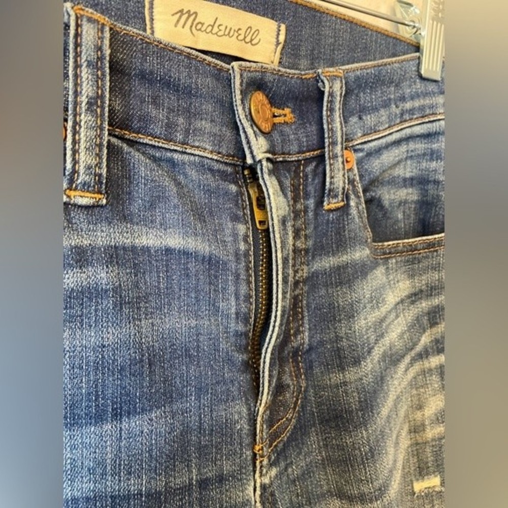 💜Madewell High Rise skinny distressed jeans Size 24 - Picture 4 of 5
